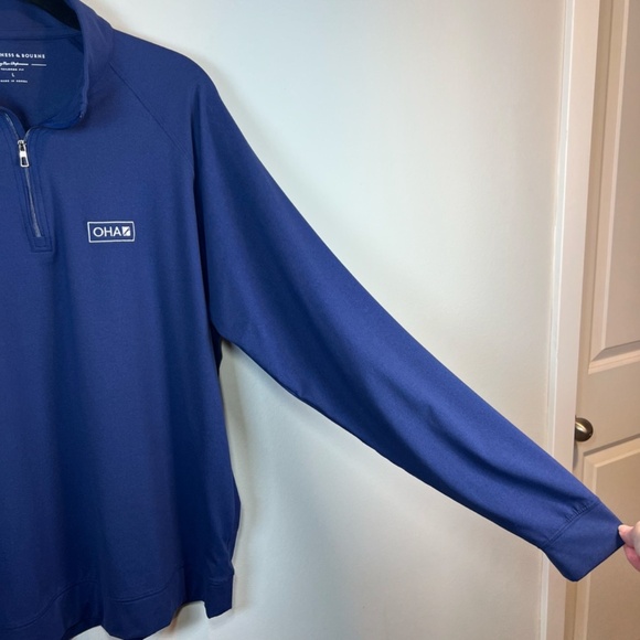 Holderness & Bourne The Westland Pullover Dry Luxe Tailored Fit 1/4 Zip Sz Large - Picture 6 of 16